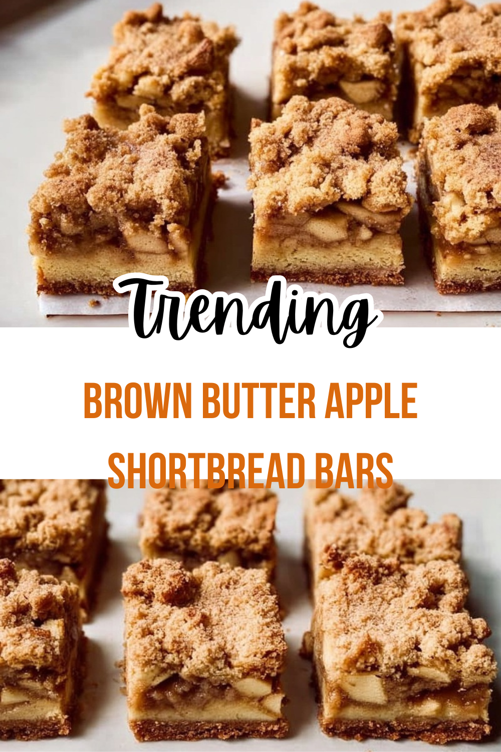 Brown Butter Apple Shortbread Bars