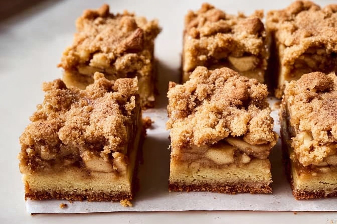 Brown Butter Apple Shortbread Bars