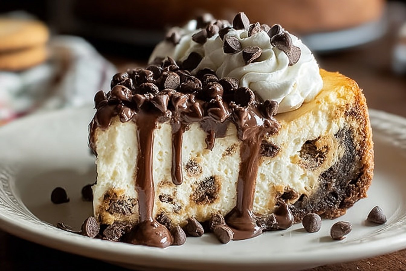 Chocolate Chip Cookie Dough Cheesecake