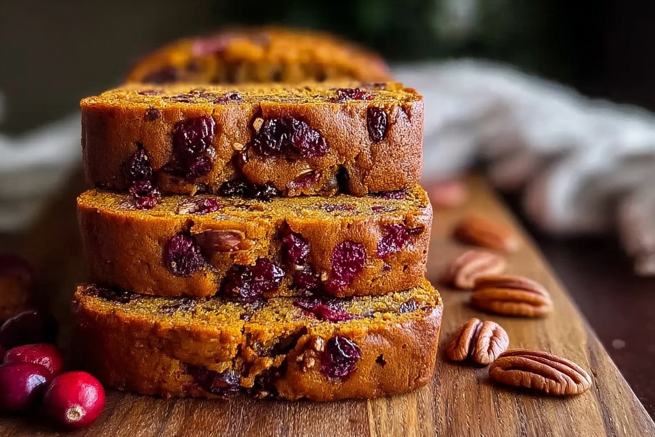 Cranberry Pecan Pumpkin Bread Recipe