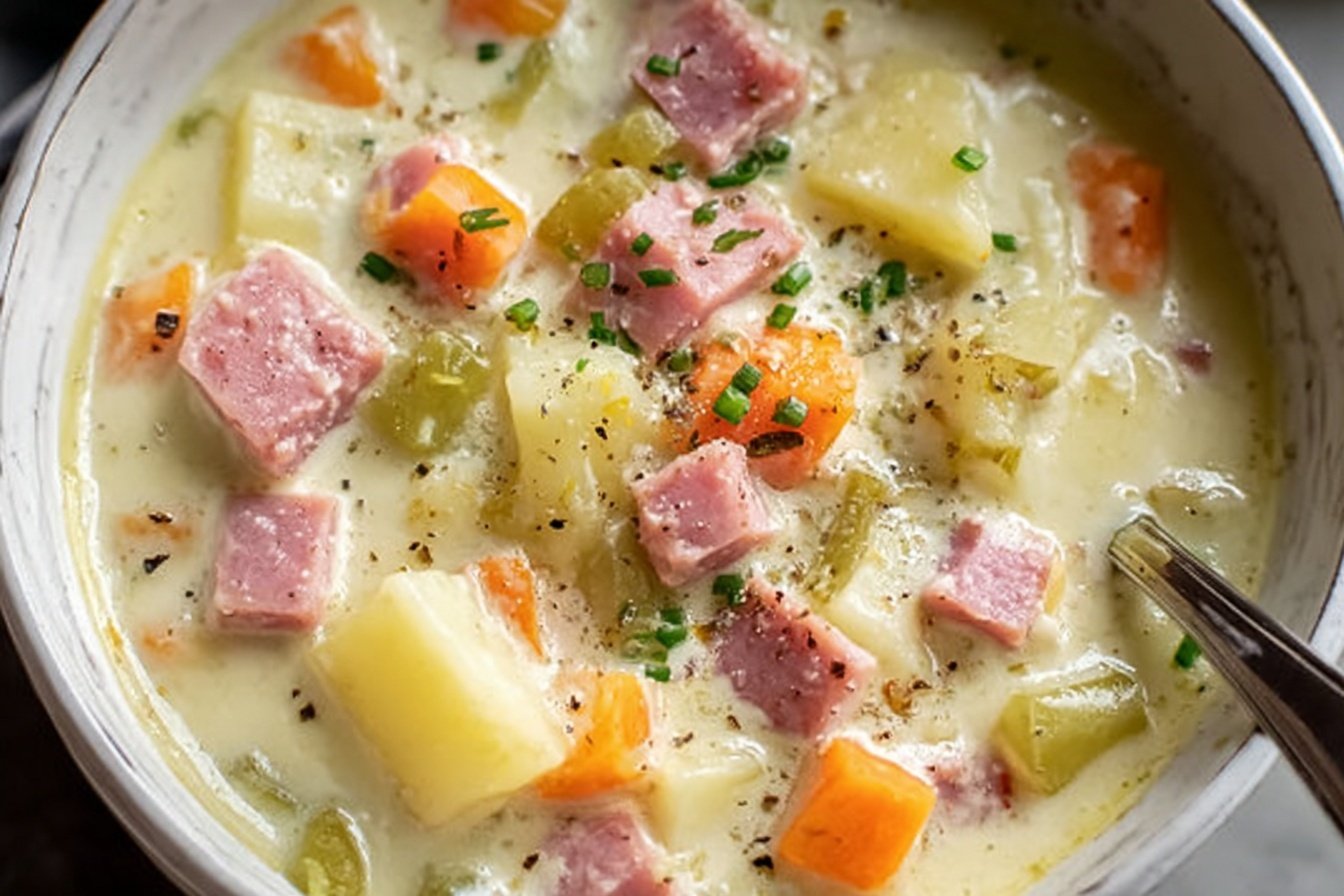 Creamy Ham Potato Soup Recipe