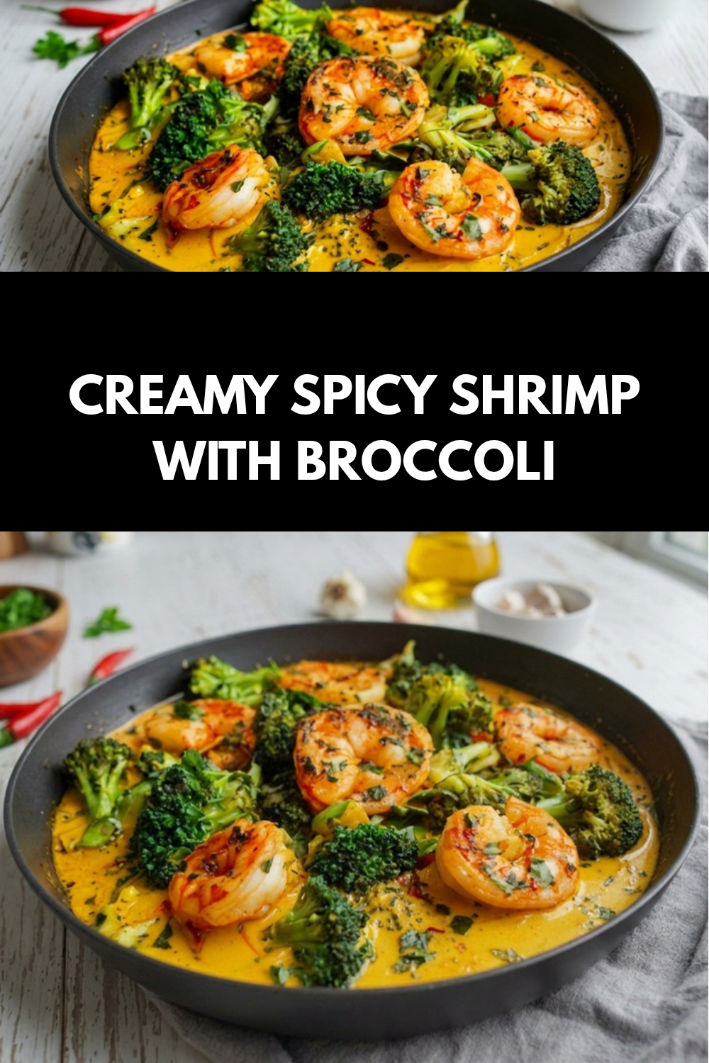 Creamy Spicy Shrimp With Broccoli