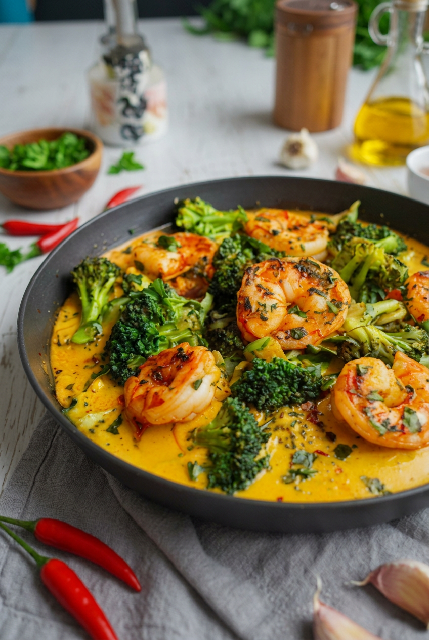 Creamy Spicy Shrimp With Broccoli 25.png