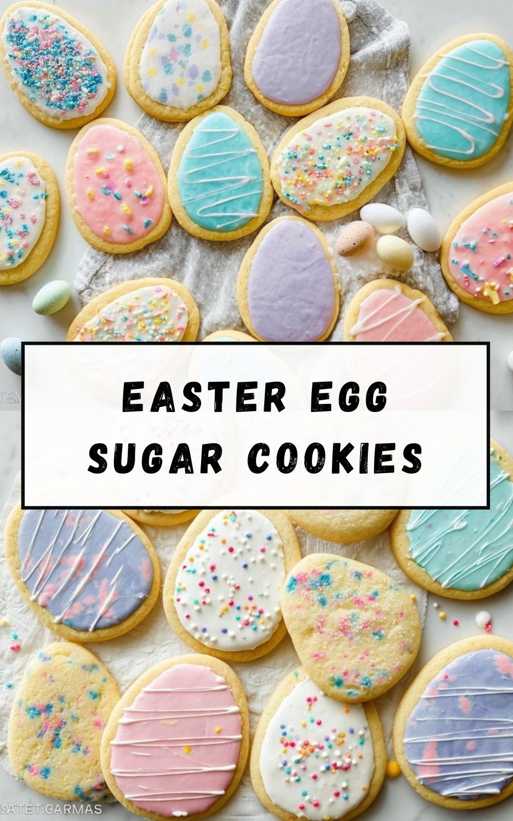 Easter Egg Sugar Cookies
