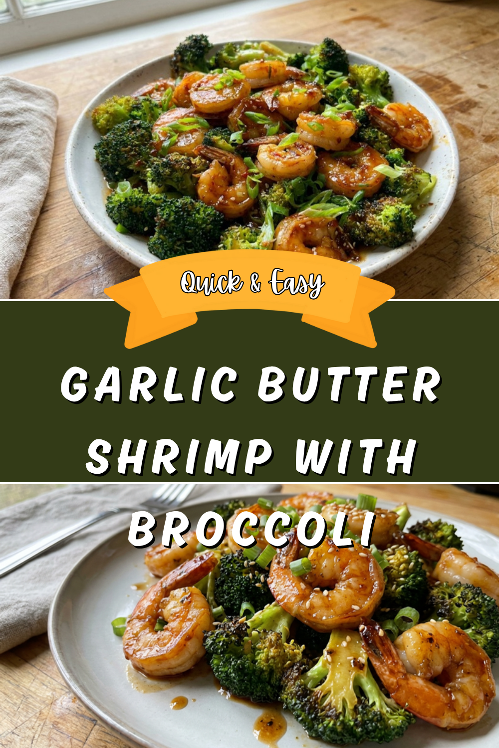 Garlic Butter Shrimp With Broccoli