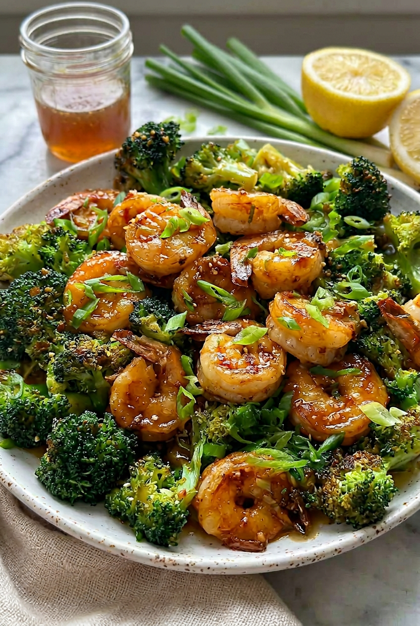 Garlic Butter Shrimp With Broccoli