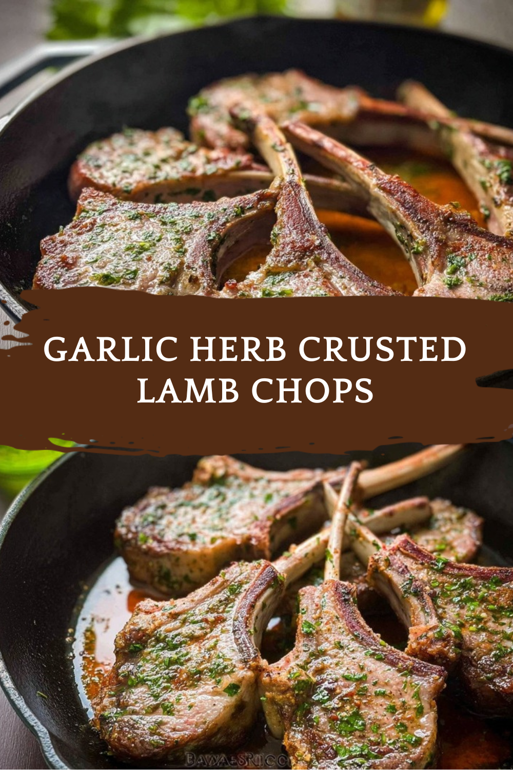 Garlic Herb Crusted Lamb Chops