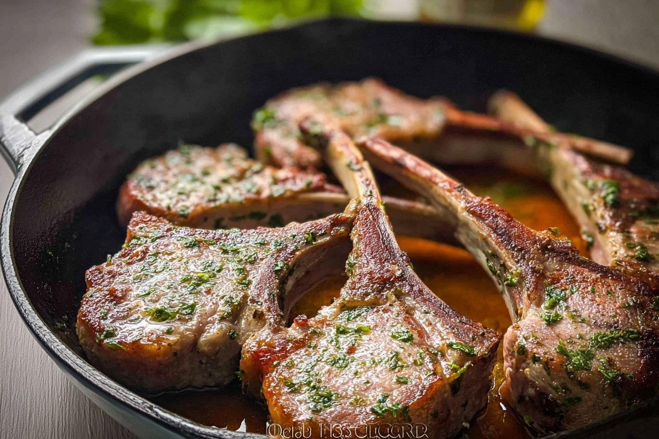 Garlic Herb Crusted Lamb Chops