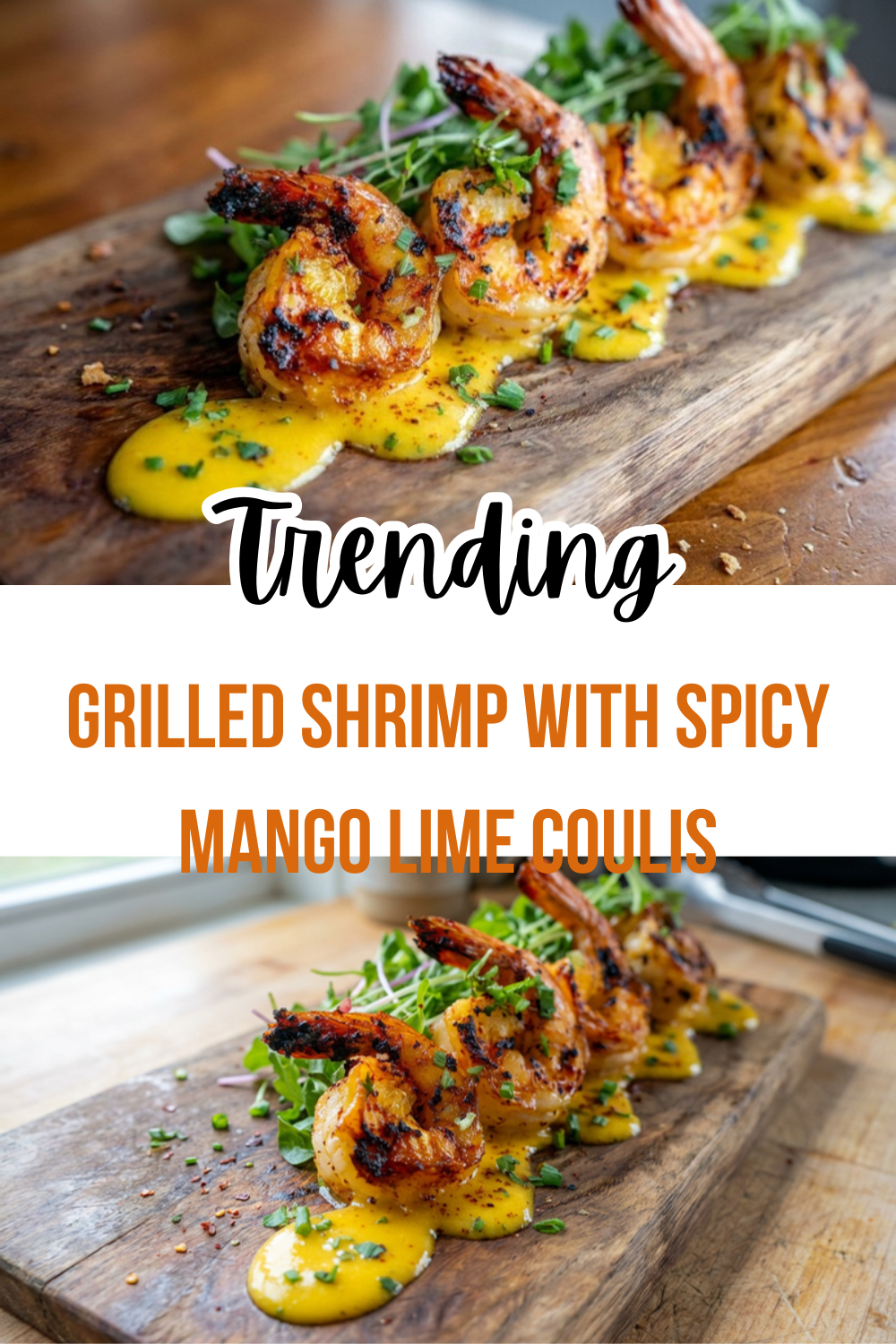 Grilled Shrimp With Spicy Mango Lime Coulis