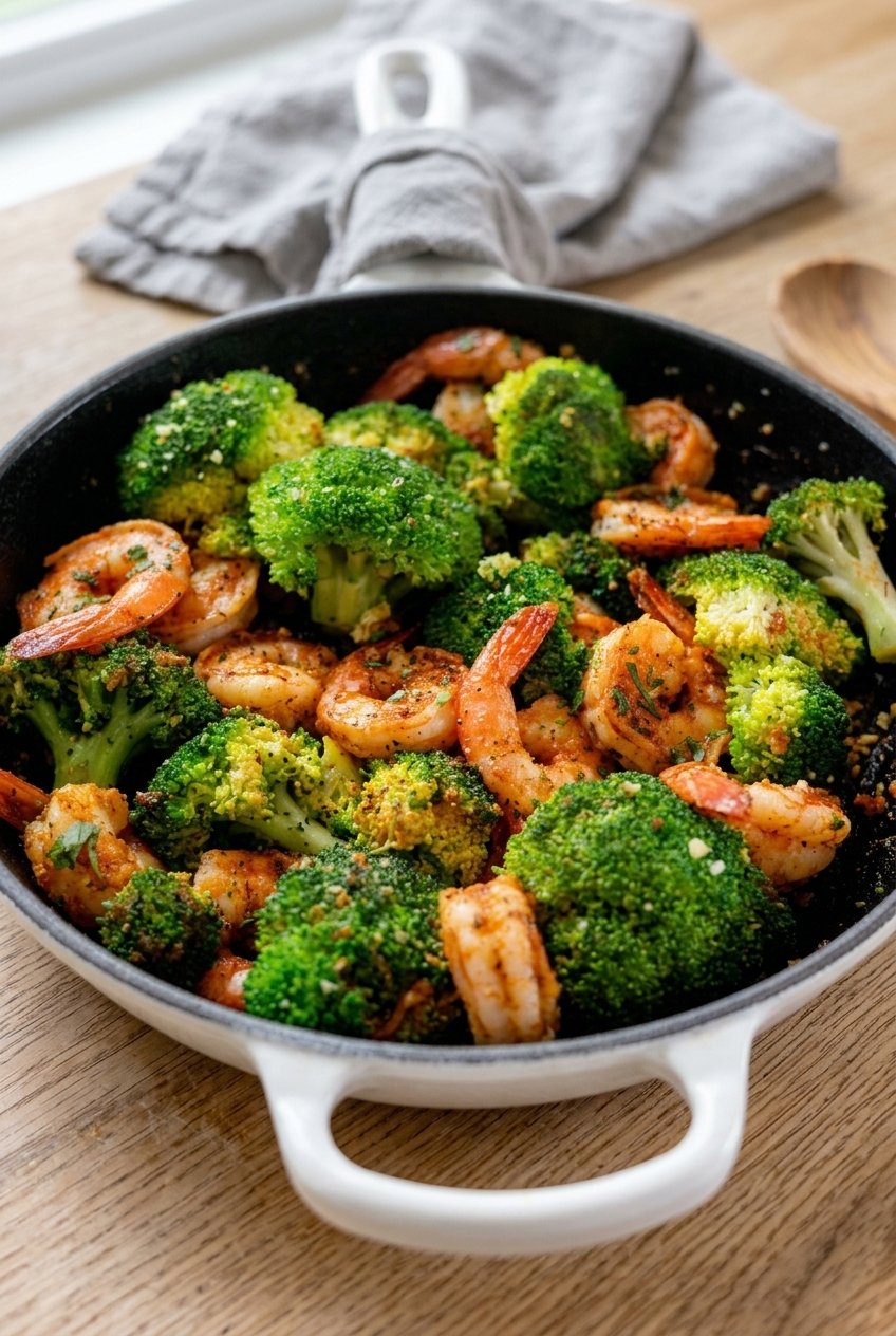 Healthy Garlic Butter Shrimp And Broccoli
