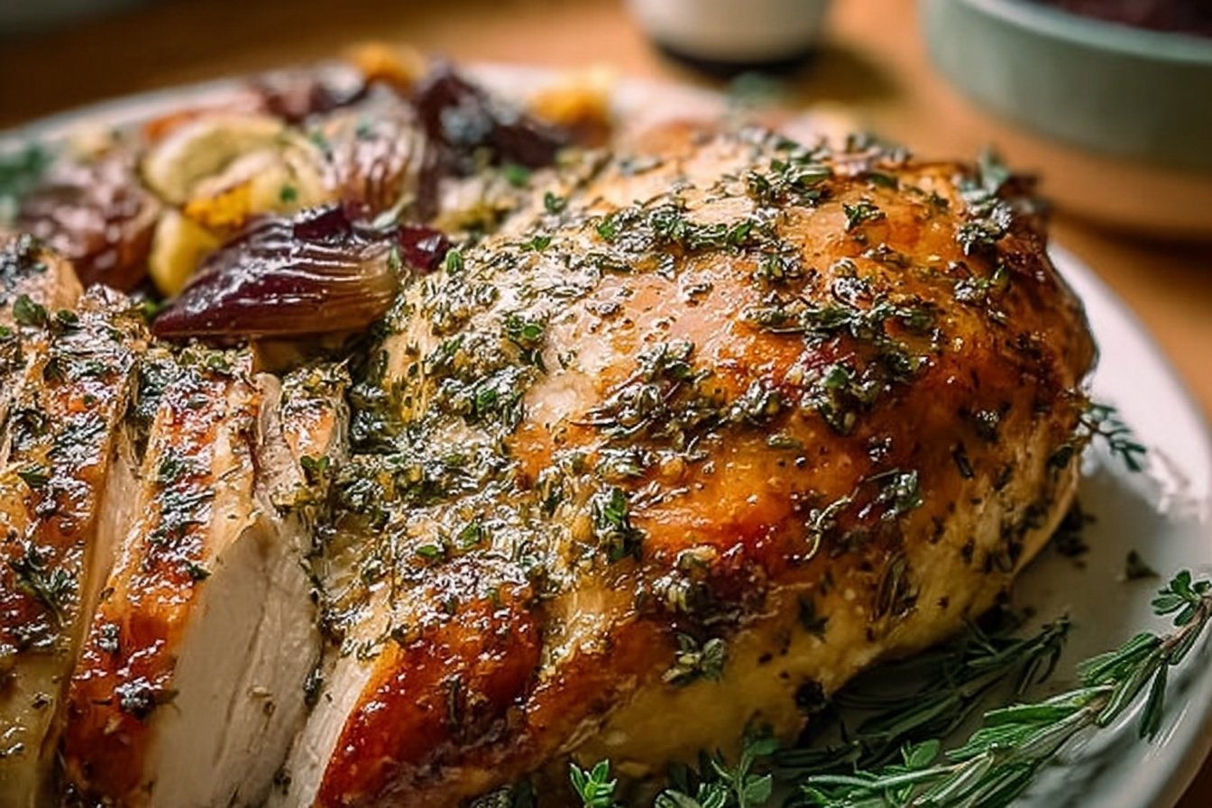 Herb Butter Roasted Turkey Breast Recipe