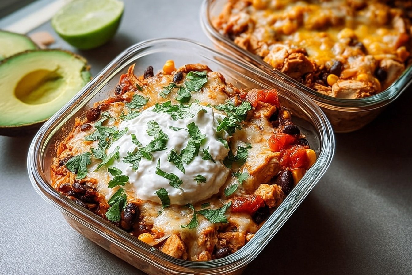 High Protein Chicken Cottage Cheese Enchilada Bowls 57.png
