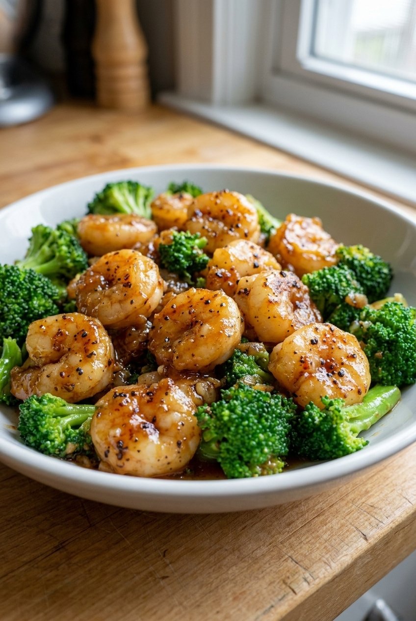 High-Protein Honey Garlic Shrimp