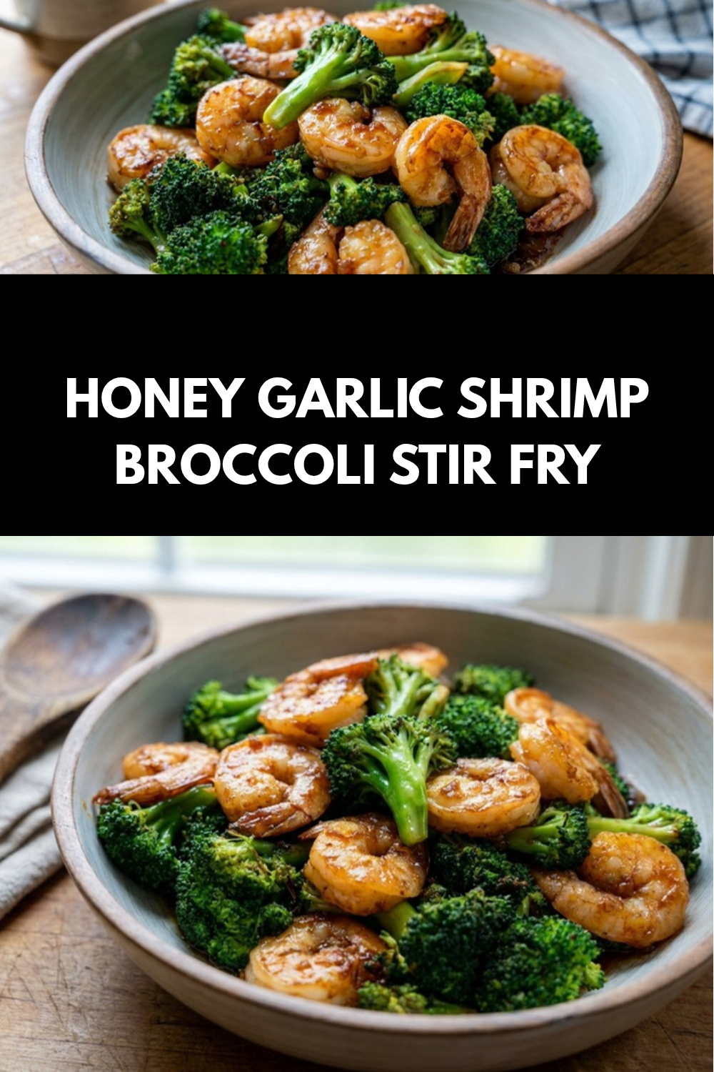 Honey Garlic Shrimp Broccoli Stir Fry
