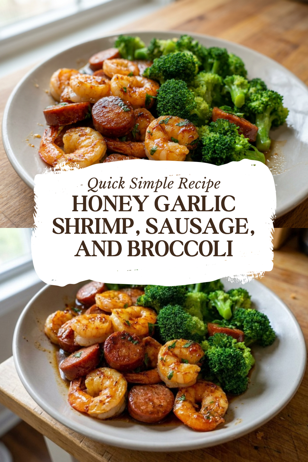 Honey Garlic Shrimp, Sausage, And Broccoli