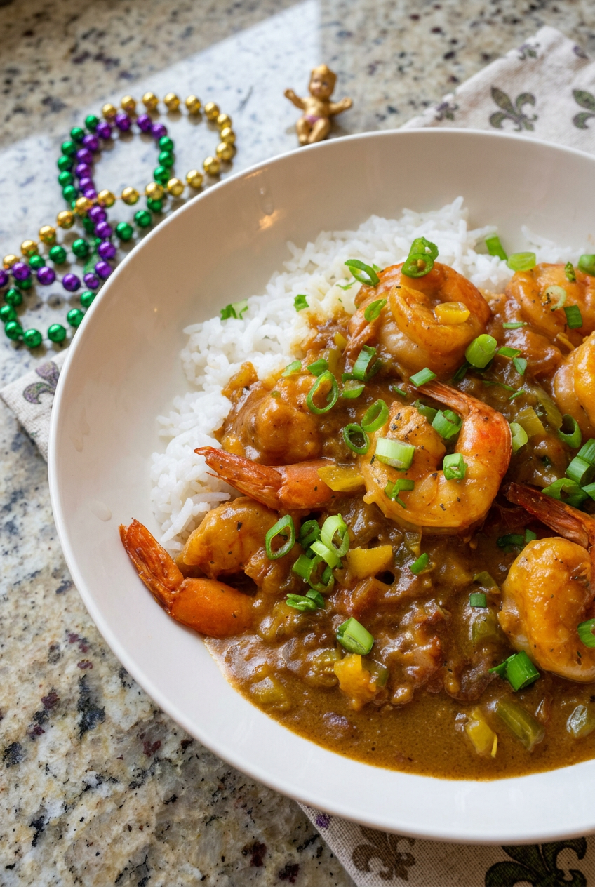 Mardi Gras Shrimp Étouffée