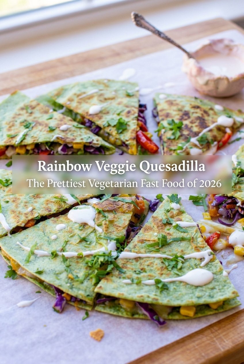 Rainbow Veggie Quesadilla