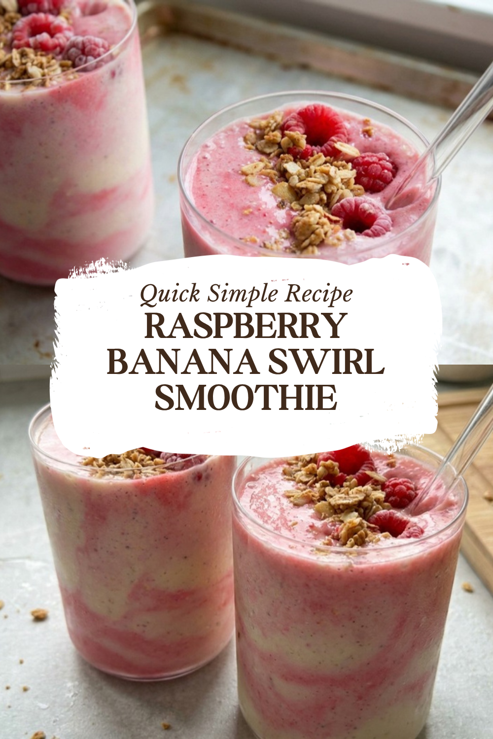 Raspberry Banana Swirl Smoothie