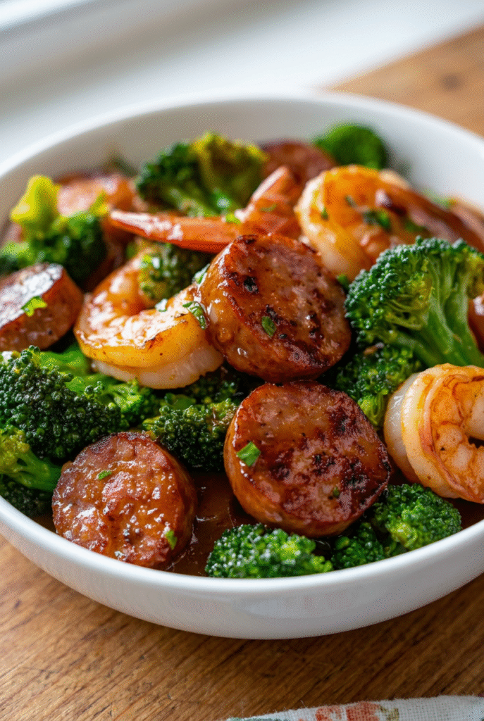 Savory Honey Garlic Shrimp And Sausage With Broccoli 28.png