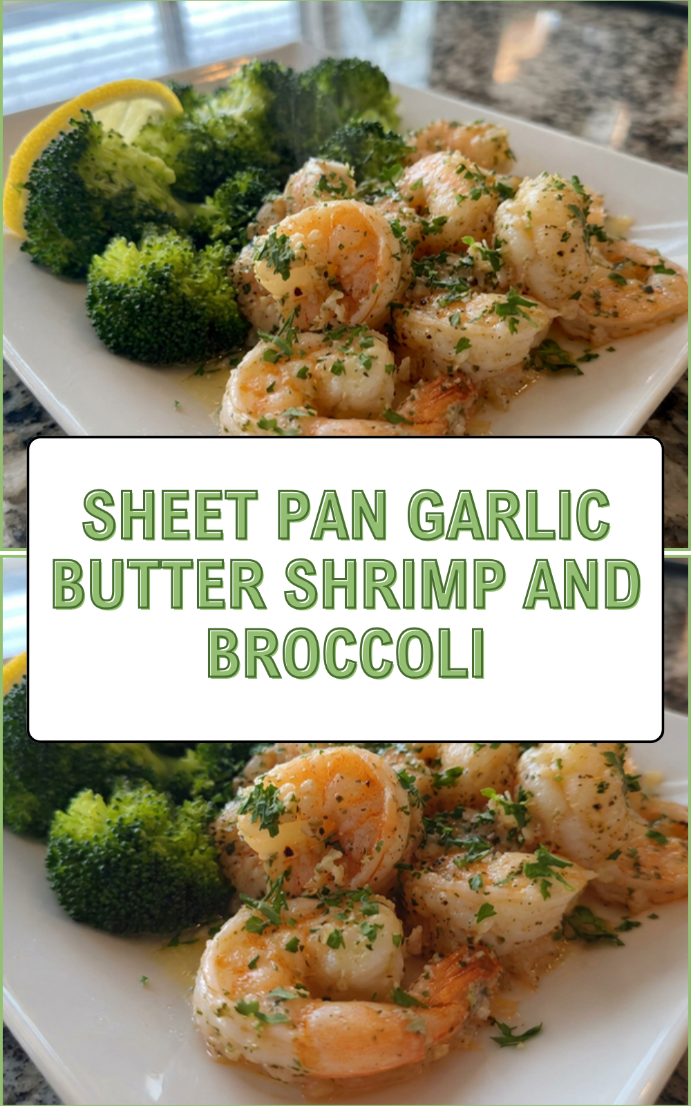 Sheet Pan Garlic Butter Shrimp And Broccoli