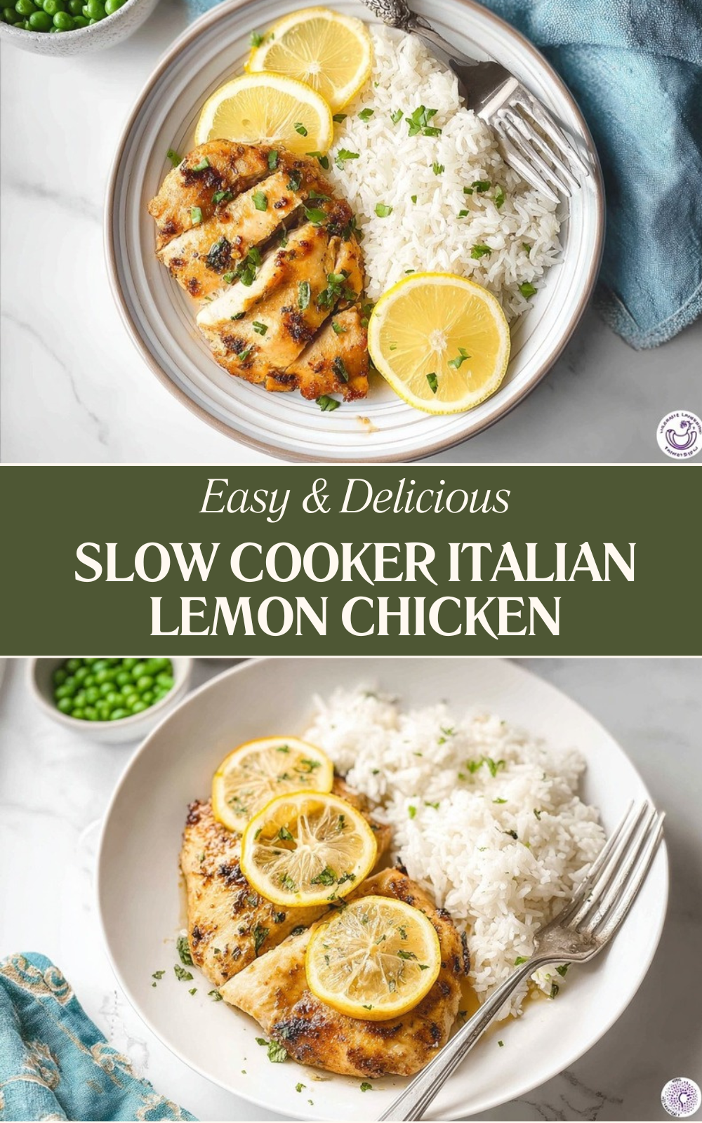 Slow Cooker Italian Lemon Chicken