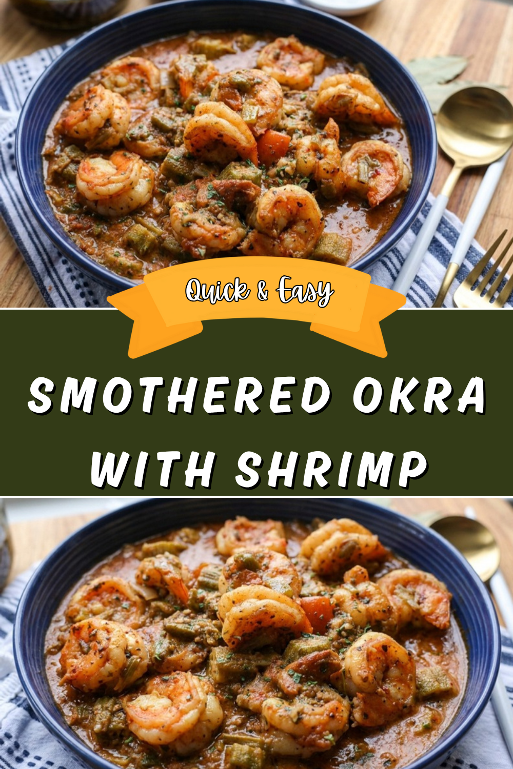 Smothered Okra With Shrimp