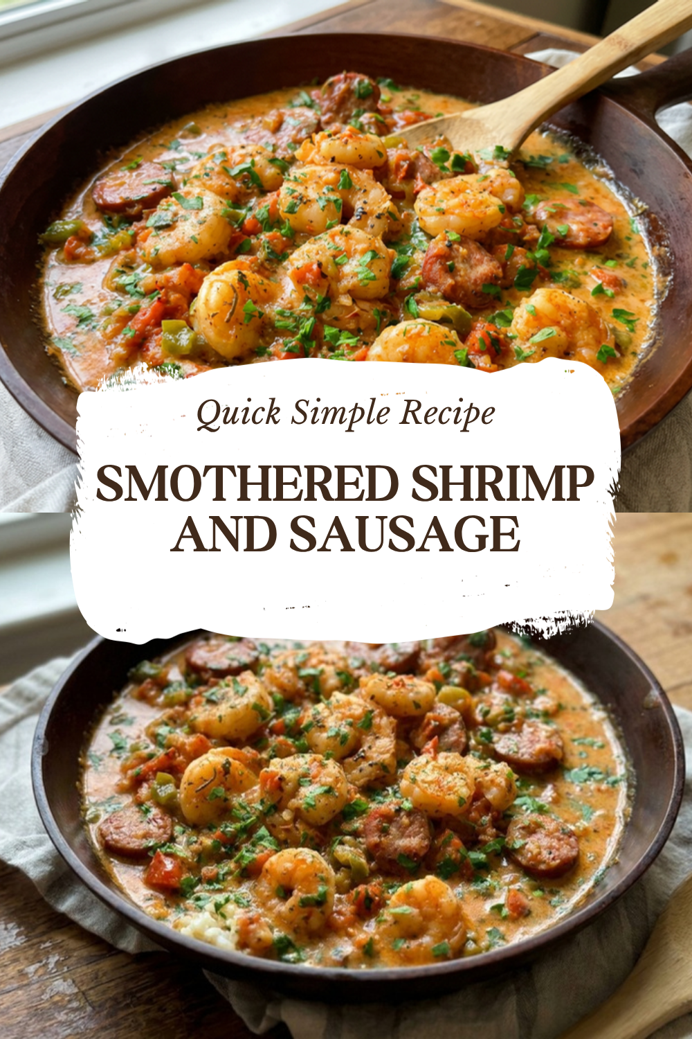 Smothered Shrimp And Sausage
