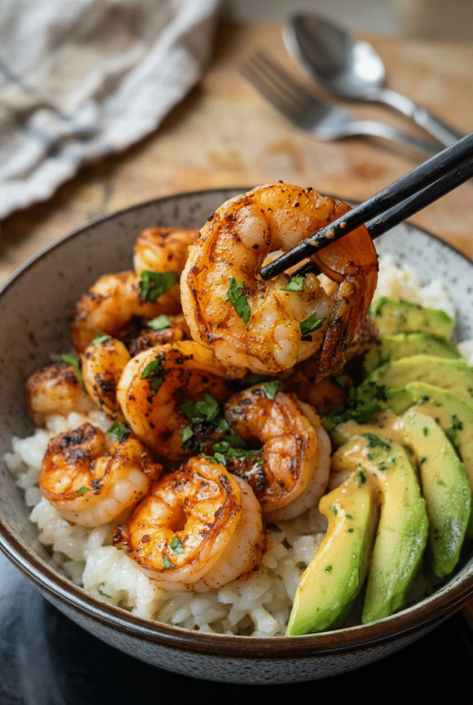 Spicy Shrimp And Avocado Rice Bowl 27.png